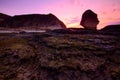 Beautiful Lombok Island during sunrise at Batu Payung Beach Indonesia. Soft focus due to long Exposure.