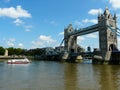 London City panorama (Thames River, Tower Bridge) Royalty Free Stock Photo