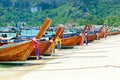 Beautiful Long beach, Phi Phi island, Thailand. Tropical landscape. Travel Royalty Free Stock Photo