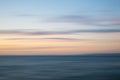 Beautiful long exposure vibrant sunset landscape image of Portland in Dorset England