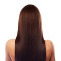 Beautiful long hair isplated on white Royalty Free Stock Photo