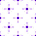 Beautiful long purple ornamental seamless pattern