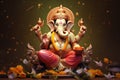 Beautiful Lord Ganesh AI generated