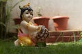 Beautiful lord krishna idol Royalty Free Stock Photo