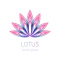 Beautiful lotus flower symbol.