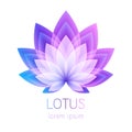 Beautiful lotus flower symbol.