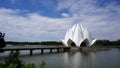 Beautiful lotus shape building of the Buddhist monastery of Wat Santiwanaram