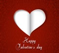 Beautiful love greeting card. Valentine`s day poster