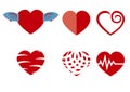 Beautiful love heart icon
