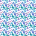 Beautiful lovely cute wonderful graphic bright artistic blue purple stars pattern watercolor