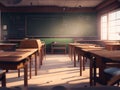 Beautiful and Lovely School Classroom Royalty Free Stock Photo