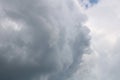 Beautiful low angle shot of large cumulative clouds in the sky during a gloomy day Royalty Free Stock Photo