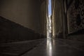 Beautiful low angle shot of the Nasrid city of Granada in Spain