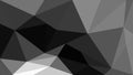 Black low poly modern design. Abstract art background