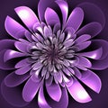 Beautiful lush fractal flower. Artwork for creative design