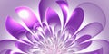 Beautiful lush fractal flower. Artwork for creative design, art