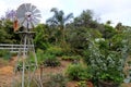 Beautiful, lush gardens on property of Coral Tree Farm, San Diego, California, 2016