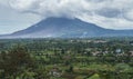 SInabung active volcano visible from Berastagi, North Sumatra, Indonesia Royalty Free Stock Photo