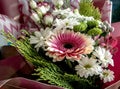 beautiful luxurious festive, well-designed bouquet of flowers