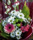 Beautiful luxurious festive, well-designed bouquet of flowers