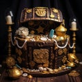 beautiful luxury cake generated by AI tool