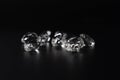 Beautiful luxury diamonds on black backgrounds Royalty Free Stock Photo