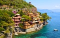Beautiful luxury homes in Portofino bay, Italy