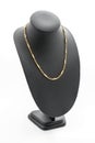 beautiful and luxury necklace on jewelry stand neck