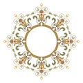 Beautiful luxury round frame