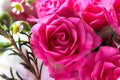 Beautiful luxury spring bouquet of flowers. The work of the florist. Romantic concept. Close up. Spring banner.