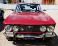 Beautiful luxury vintage car red Alfa Romeo 2000