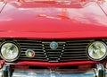 Beautiful luxury vintage car red Alfa Romeo 2000