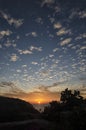 Beautiful mackerel sky over the Italian coast Royalty Free Stock Photo