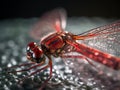 Beautiful Macro of a Green Dragonflys Eye