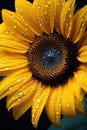 Beautiful macro photo of sunflower Royalty Free Stock Photo