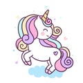 Beautiful Magical Unicorn funny horse wallpaper kawaii animal: Fabulous fashion, fairytale horse cartoon party Birthday