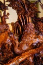 Beautiful mahogany sculpture with exquisite workmanship