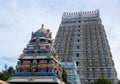 Beautiful main entrance tower of Arulmigu Arunachaleswarar Temple, Tiruvannamalai which represent element of fire