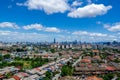 Beautiful and majestic aerial view of downtown Kuala Lumpur, Malaysia.