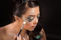 Beautiful makeup artist Royalty Free Stock Photo