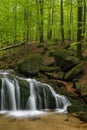 Beautiful Maly waterfall, Czech Republic Royalty Free Stock Photo