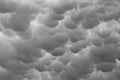 Beautiful Mammatus clouds seen over Bowling Green Ohio