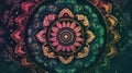 Colorful mandala background, Wallpaper, Illustration Royalty Free Stock Photo