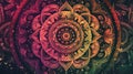 Colorful mandala background, Wallpaper, Illustration Royalty Free Stock Photo