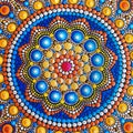 Beautiful mandala hand painted