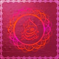 Beautiful Mandala Pattern, Elegant Greeting Card with Arabic Islamic Calligraphy of Eid Mubarak for Muslim Community Festival