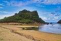 The beautiful Mandalika Beach in the South of Lombok in Indonesia, Asia Royalty Free Stock Photo