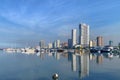 Beautiful Manila bay skyline Philippines Royalty Free Stock Photo