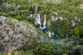 Manojlovac waterfall in Krka river national park in Croatia Royalty Free Stock Photo