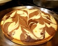 Marble cake fresh out of oven